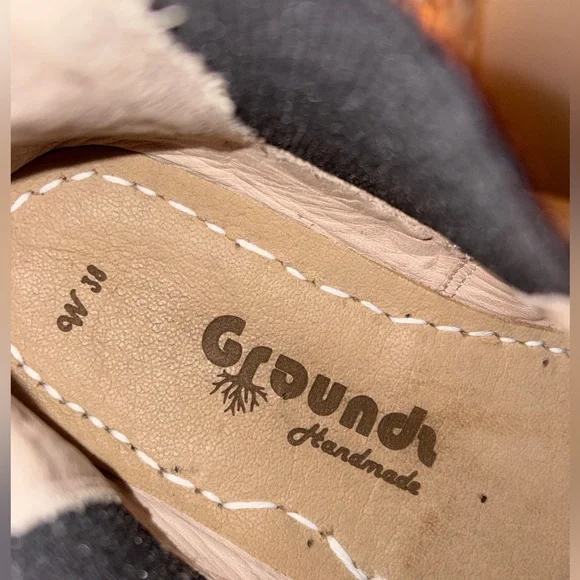 Groundz Handmade Leather Clay Chelsea Boots Shoes Barefoot Earthing Black 38 - Picture 12 of 12